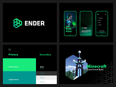 Ender brand branding gaming logo logodesign mark minimallogo modernlogo